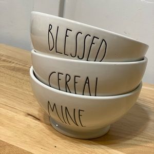Set of 3 Rae Dunn bowls
